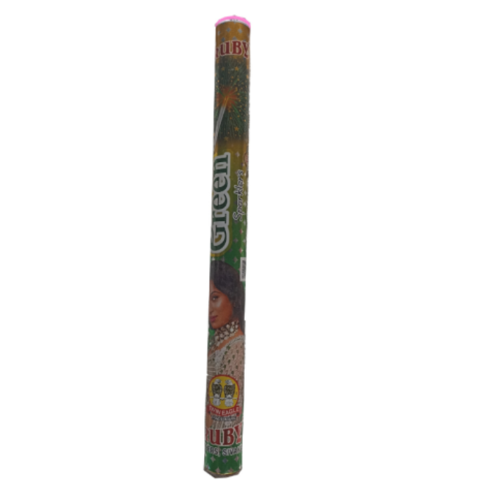 15 CM GREEN SPARKLERS (TUBE UV)