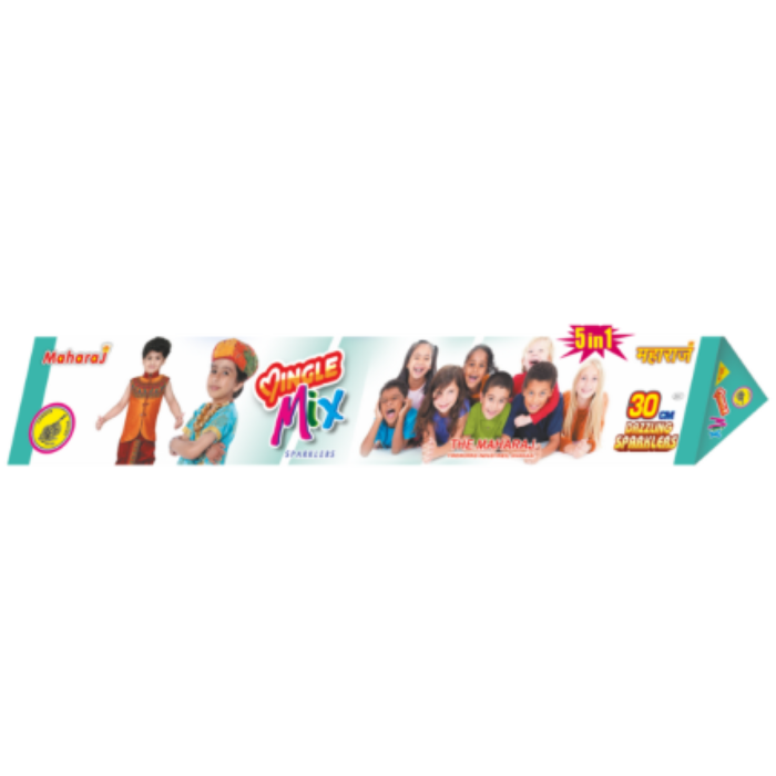 30 CM MINGLE MIX 5IN 1 SPARKLERS 2BOXES