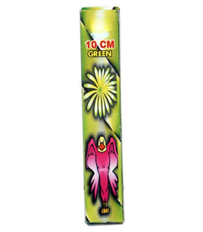 10 CM GREEN SPARKLERS